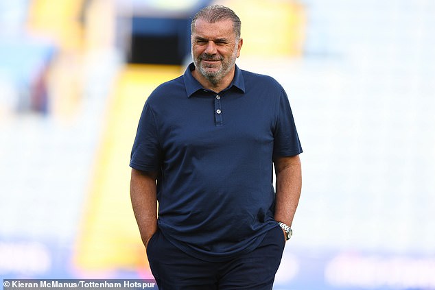 Tottenham manager Ange Postecoglou will be eager for his team to secure their first win of the season