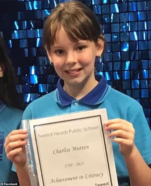 Tweed Heads Public School has named a literacy award after Charlise Mutten (above with a 2021 school award), to honour the 'bookworm' who loved reading