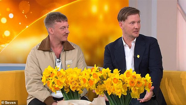 John Farnham's sons James (L) and Rob (R) gave an encouraging update on the music legend's battle with cancer. Appearing on Seven's Sunrise, the couple said the You're The Voice star was doing 