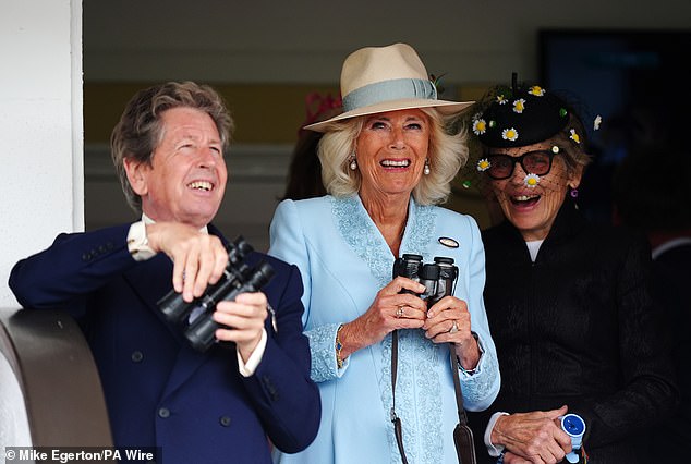 The Queen's facial expressions ranged from pure joy to frustration as the races unfolded below