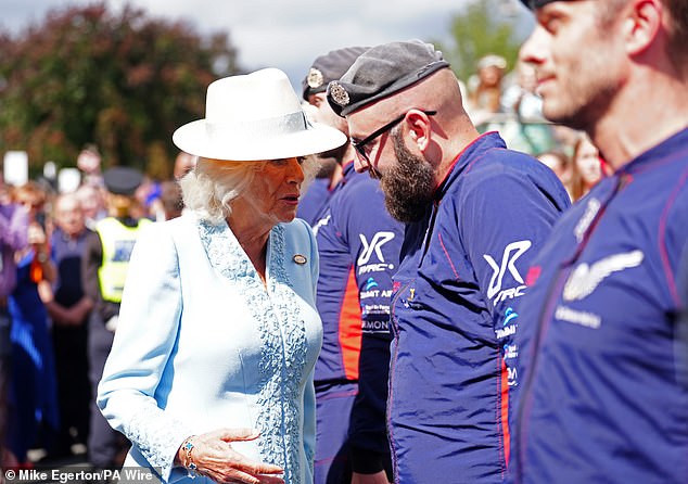 During her visit today, Camilla will open the Bustardthorpe Development, which is designed to enhance the racegoer experience