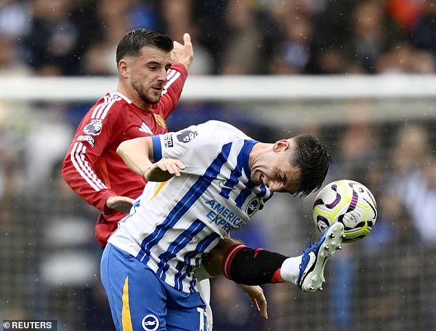 Manchester United caused the Seagulls problems, the only thing missing was the finishing touch