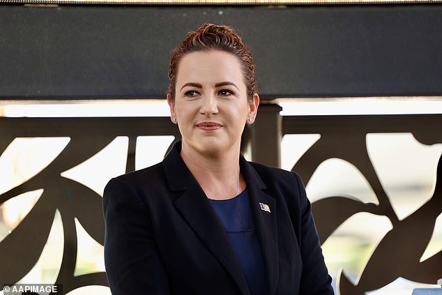 NT Country Liberal Party leader Lia Finocchiaro, 39, is pictured