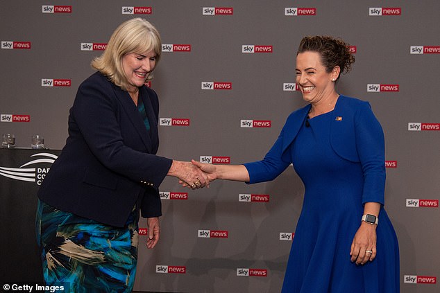 Political rivals Ms Lawler and Ms Finochhaiaro are due to face a final debate on Tuesday