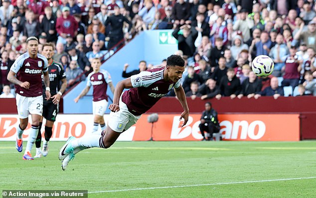 Ollie Watkins missed two great chances to score but remains Villa's main attacking threat