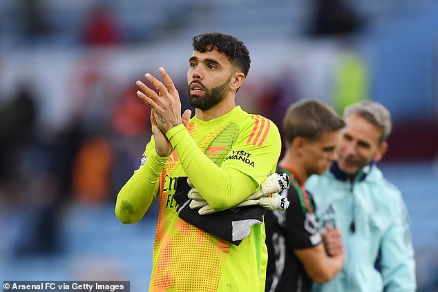 Raya, who secured his second clean sheet in as many games this season, provided one of the most striking moments of the match