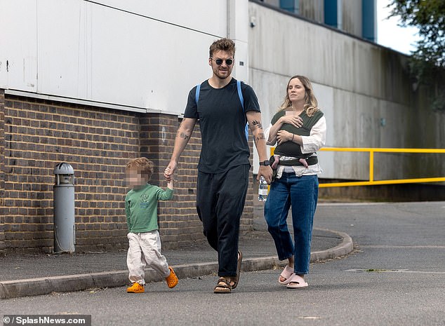 The 36-year-old actress, who played Ada Thorne in the BBC gangster drama, was spotted in North London with actor husband Matt Stokoe and son Henry, three