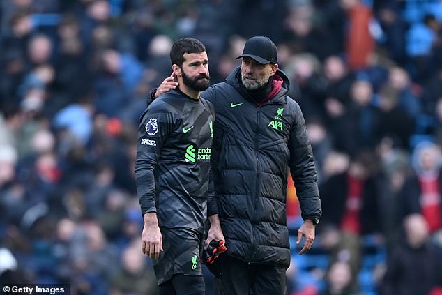 Alisson had a strong relationship with Klopp but has been underwhelmed by Slot so far