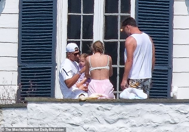 Taylor is no stranger to entertaining celebrity guests at her Rhode Island home — the same location where she's held her Fourth of July parties in the past; Taylor was spotted with Travis and Patrick