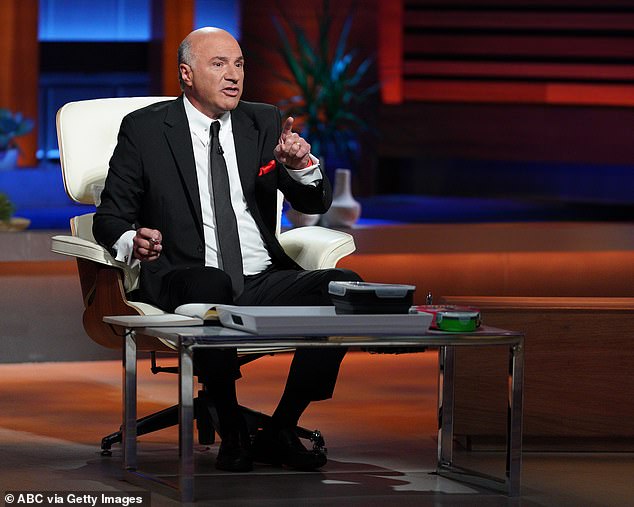 O'Leary, seen here on Shark Tank, also referenced California Governor Gavin Newsom, who seemingly mocked the process by which Harris was chosen as the nominee