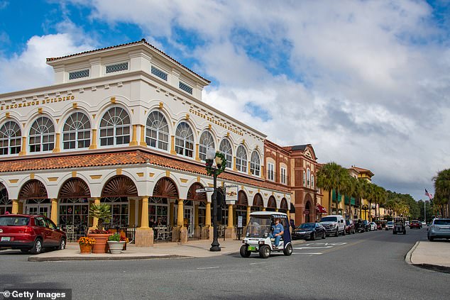 Many residents of The Villages choose to use a golf cart to get around town