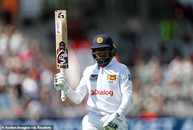 Kamindu Mendis made a century in Sri Lanka's second innings, hitting 15 fours