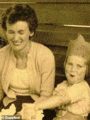 Lorraine said family is her greatest joy, she has four daughters, ten grandchildren and 18 great-grandchildren - pictured here in the 1950s with her daughter Jenny