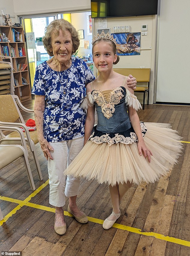 Lorraine has several great-grandchildren, Violet Vacher follows in her great-grandmother's footsteps with a love of dance