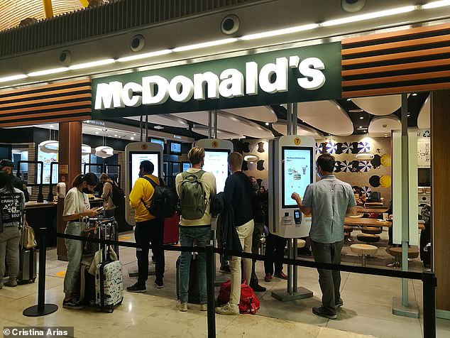 Self-service kiosks have been a regular feature in many restaurant chains for several years now, such as McDonalds (pictured).