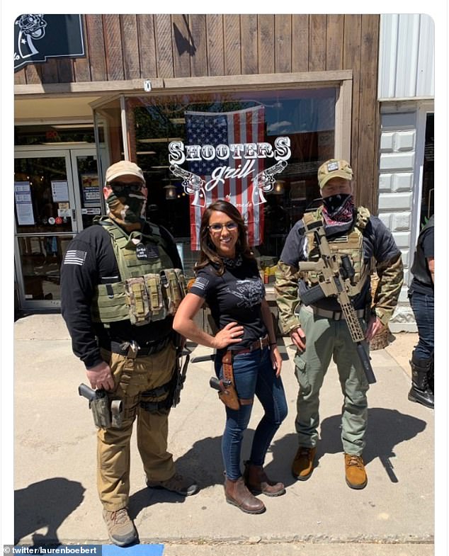 A former employee claims Republican Congresswoman Lauren Boebert pointed a loaded gun at him during a service at her Shooters Grill restaurant in Rifle, Colorado.