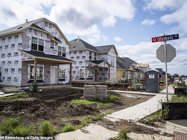 Under Texas law, municipalities are limited in restricting construction, Mitchell said. He added that this allows the city to engage developers before negotiating with them about sustainability in Kyle. (Photo: New homes being built in Kyle)