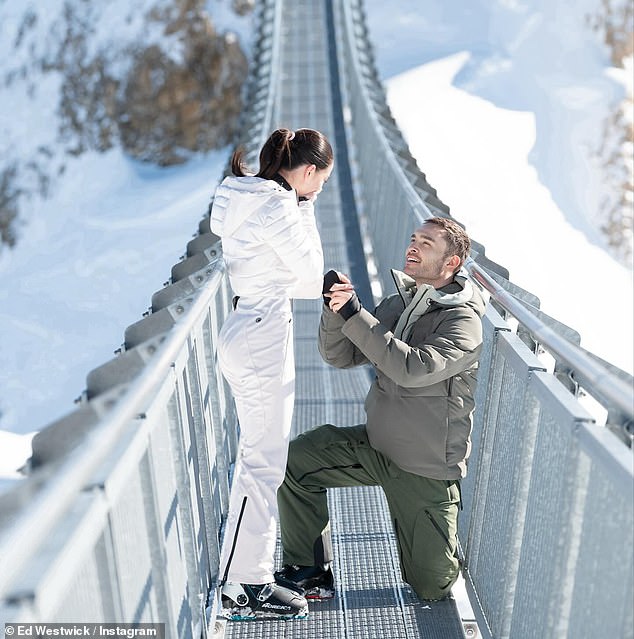 Ed got down on one knee during a trip to the Swiss Alps in January and asked the Bollywood actress to be his wife in front of a large audience.