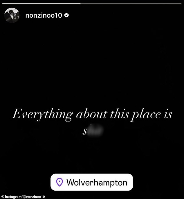 On the eve of Sunday's match, Madueke called Wolverhampton 's***' via his Instagram story