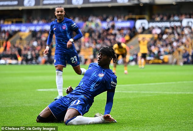 Madueke's hat-trick came after he was booed by Wolves fans during Sunday's match