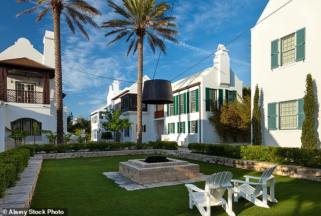 The pandemic accelerated this trend, with Florida's early reopening attracting people seeking sunny locations from lockdown states. (Pictured: Luxury homes and condos in Alys Beach, Florida)