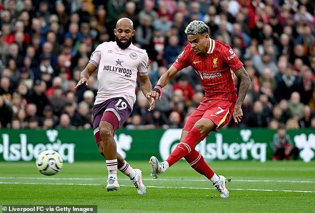 Luis Diaz had opened the scoring for the home side in the early stages of the first half