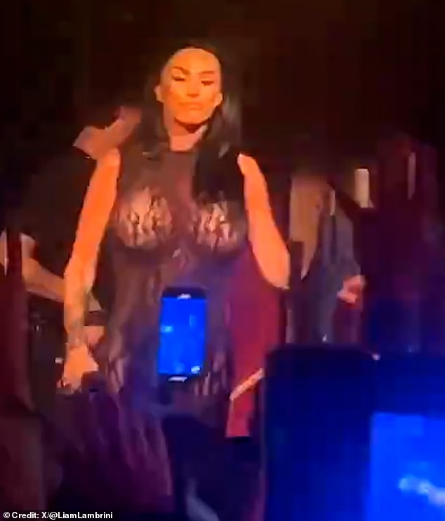 Fans at Manchester's biggest LGBTQ bar were seen going wild as they celebrated Katie's performance