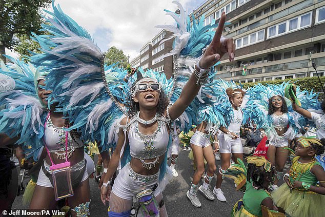 The weekend saw the start of the Notting Hill Carnival in London and the Burning Man Festival in the US