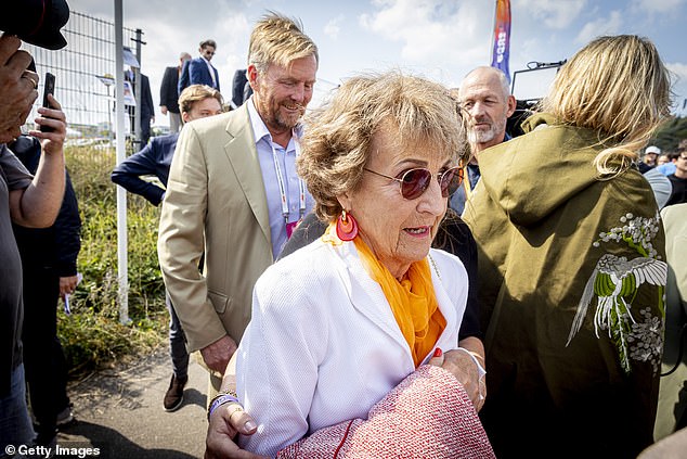 Princess Margriet, sister of former Queen Beatrix, was also present at the family outing