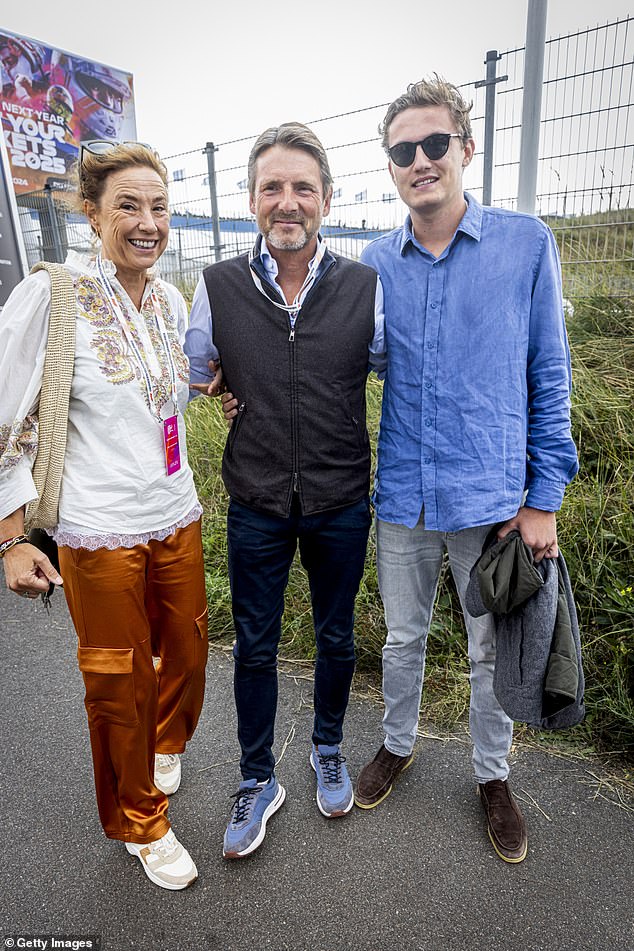 Princess Marilene and her husband, Prince Maurits of Orange-Nassau - cousin of King Willem-Alexander - also went to the race, along with their 21-year-old son, Lucas van Vollenhoven