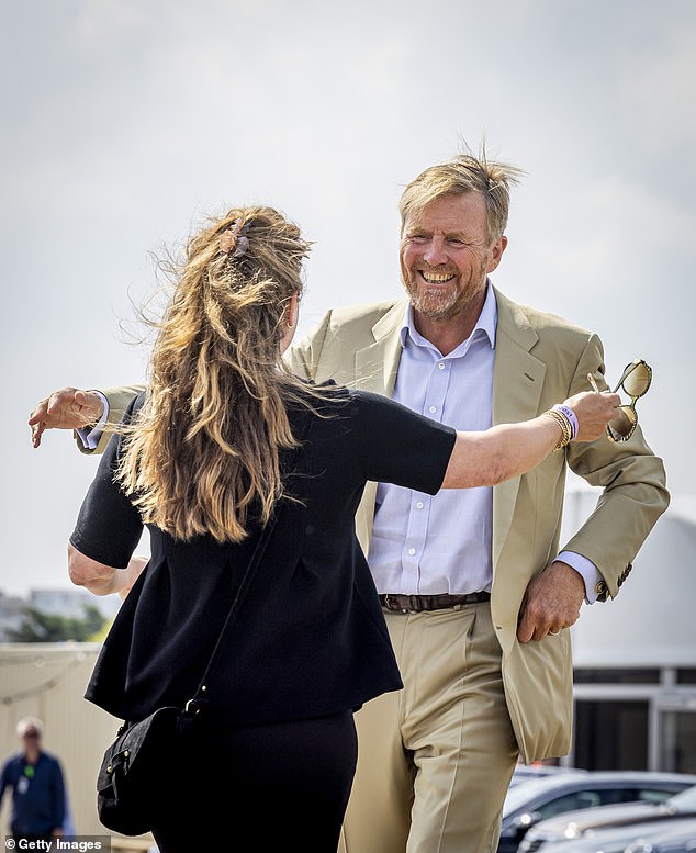 King Willem-Alexander of the Netherlands and Princess Annette of the Netherlands embraced during the outing