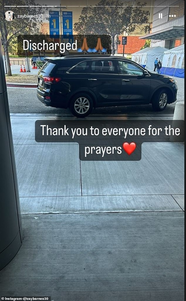 Isaiah confirmed on his own Instagram that he has been released from the hospital