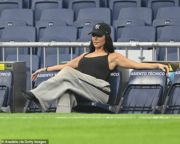 Kim watched her son from the sidelines of the field