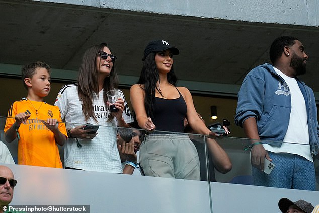 She was seen at the match with a friend