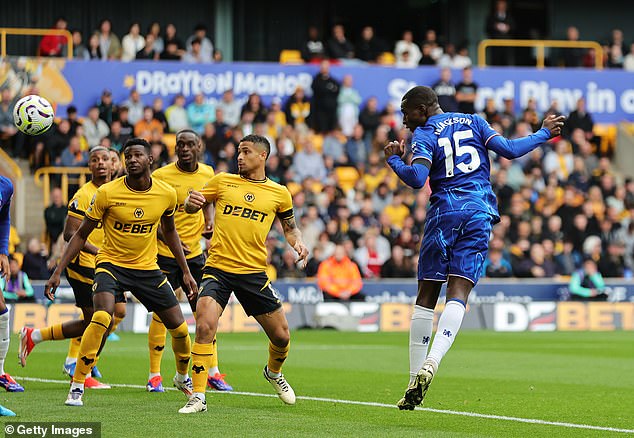 Jackson opened the scoring for Chelsea against Wolves when he found the net in the second minute