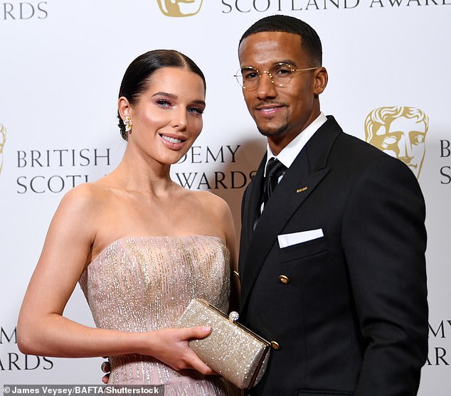 This comes after reports Helen had 'fallen in love with another footballer' two years after her split from ex Scott Sinclair (pictured with Scott in 2022)