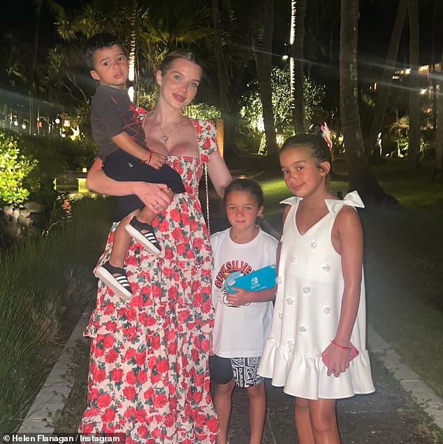 Helen, who has children Matilda, nine, Delilah, six, and son Charlie, three, with her ex, admitted this week she felt 