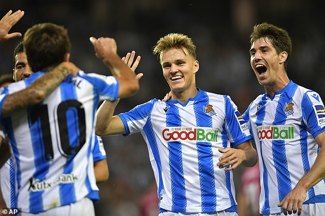 Odegaard later won the Copa del Rey with Real Sociedad before moving on loan to Arsenal