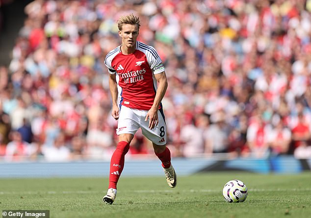 Odegaard quietly leads by example at Arsenal and was named in the PFA Team of the Year