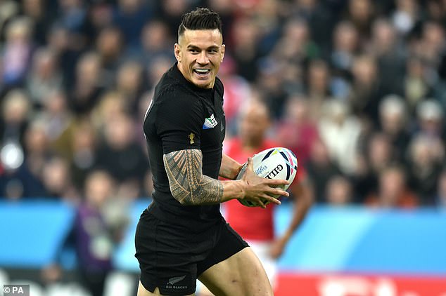 Such was his talent that Williams won the Rugby World Cup with the All Blacks (pictured) in 2011 and 2015 – as well as a second NRL championship, this time with the Roosters in 2013.