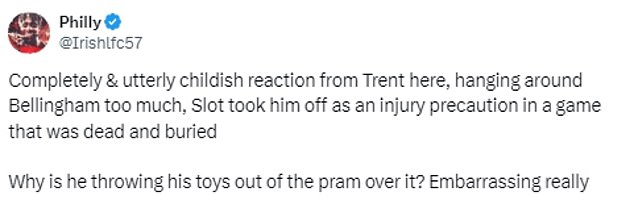 1724646953 539 Liverpool fans fear Trent Alexander Arnold has ALREADY fallen out with