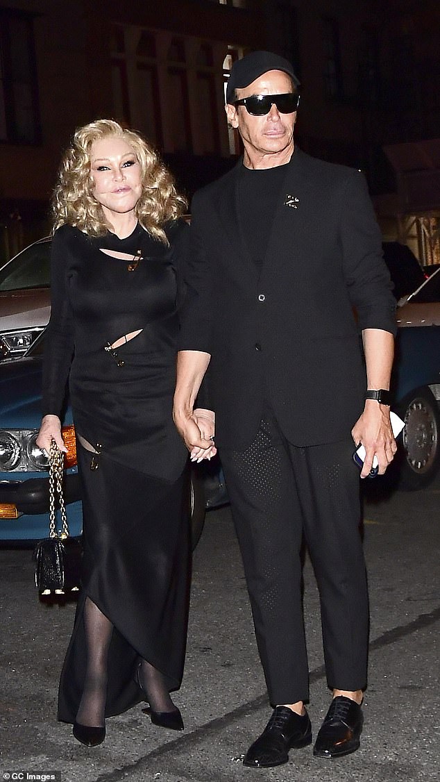 Jocelyn and her longtime fiancé, French-Canadian designer Lloyd Klein, are now filming an HBO docuseries about her life. The two are pictured here in New York City in September.