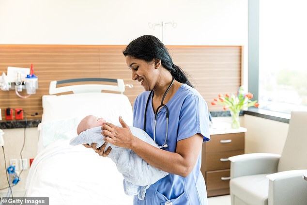 Women are urged to get screened because syphilis can be passed from mother to baby and can lead to stillbirths if left untreated. But if it is contracted, it is easily treatable (stock image)