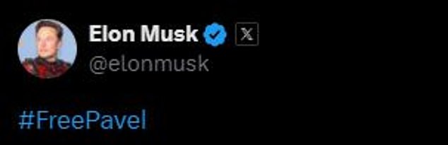 Musk tweeted 