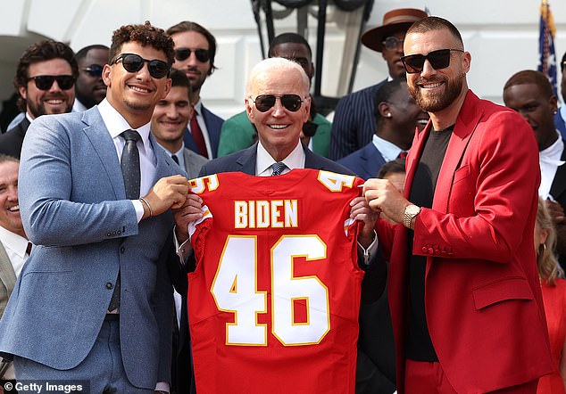 The Kansas City Chiefs visited the White House during Joe Biden's term as president