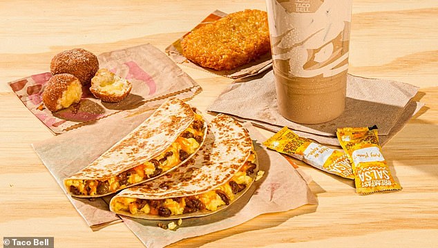 Taco Bell currently has three breakfast quesadillas starting at $3.99. It also has a Breakfast Quesadilla Combo order starting at $6.49