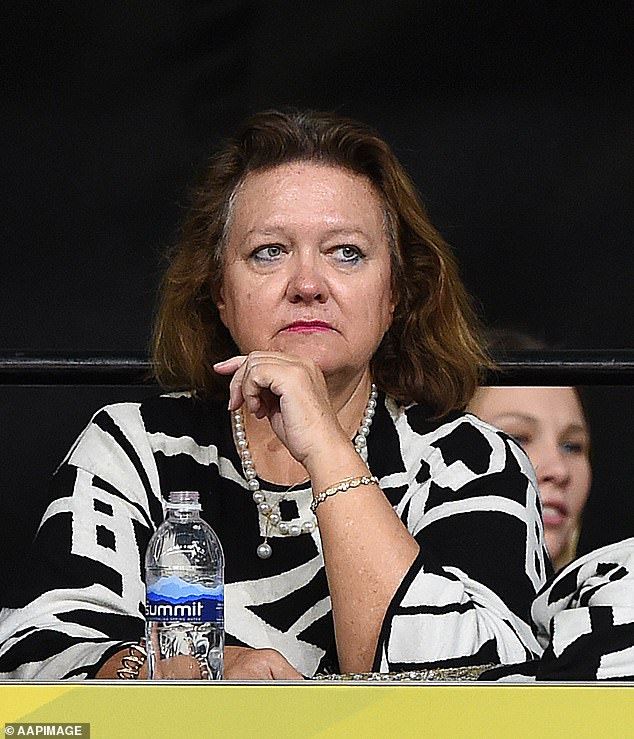 Ms Rinehart also claimed that it would have disastrous consequences if the education system were to undermine pride among young people in Australia.