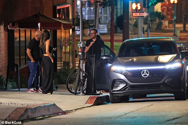 They said goodbye before getting into their car