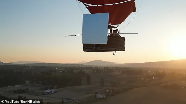 The Reflect Orbital team flew in a hot air balloon equipped with a mylar mirror to test the feasibility of their plan to redirect sunlight to solar farms