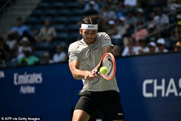 Fritz looked in imperious form during his first round match against Ugo Carabelli on Monday